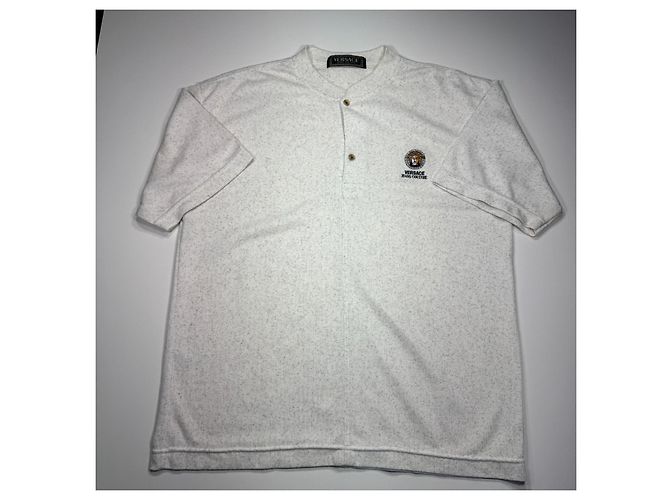 Medusa Polo Versace Jeans Couture Bianco Grigio - vista 3