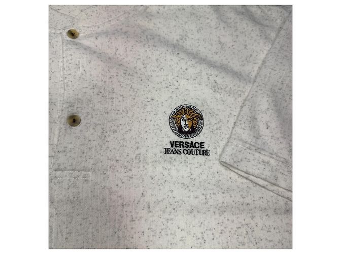 Medusa Polo Versace Jeans Couture Bianco Grigio - vista 4