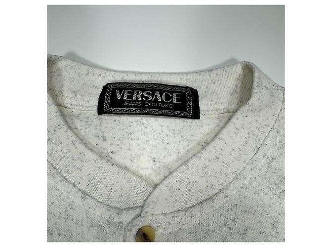 Medusa Polo Versace Jeans Couture Bianco Grigio - vista 5