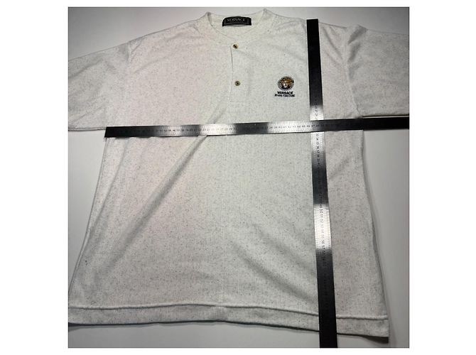 Medusa Polo Versace Jeans Couture Bianco Grigio - vista 7