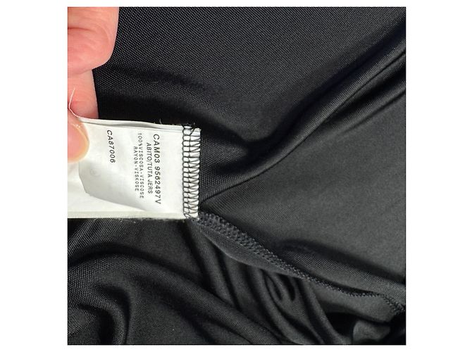 Autre Marque Maxikleid aus schwarzer Viskose - Ansicht 5