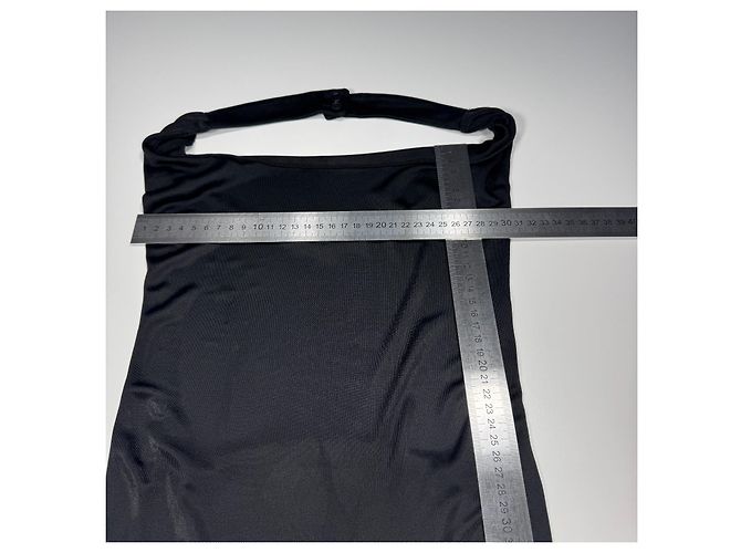 Autre Marque Maxikleid aus schwarzer Viskose - Ansicht 6