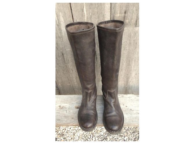 Botas de cuero Fiorentini+Baker Castaño - vista 3