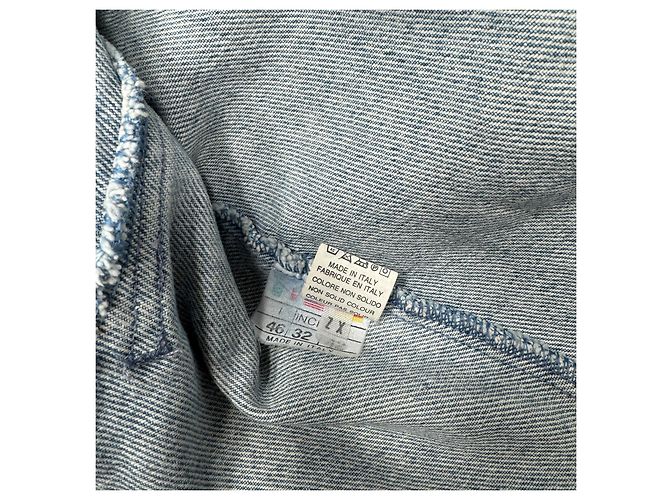 Roccobarocco Jeansjacke mit bestickten Flügeln Weiß Blau - Ansicht 11