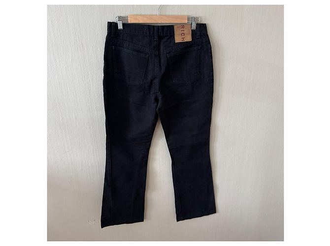 John Richmond Jeans Richmond Denim Neri Gamba Dritta Nero - vista 2
