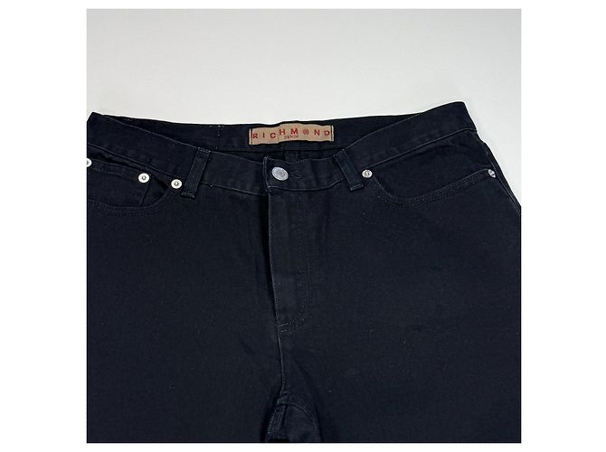 John Richmond Jeans Richmond Denim Neri Gamba Dritta Nero - vista 4