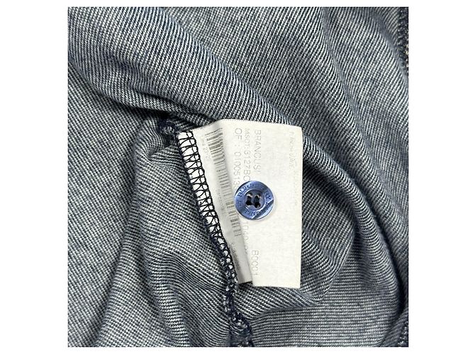 Polo in cotone blu da uomo Burberry - vista 6