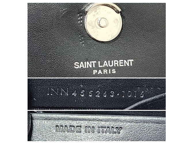 Saint Laurent Kate Wallet on Chain Cloud Star Nero Multicolore - vista 2