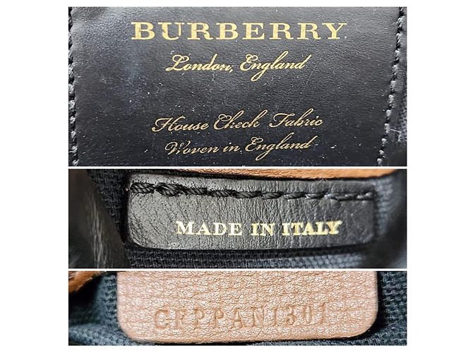 Burberry Borsa Tote Small Canterbury in Tela House Check e Pelle Marrone Beige - vista 2