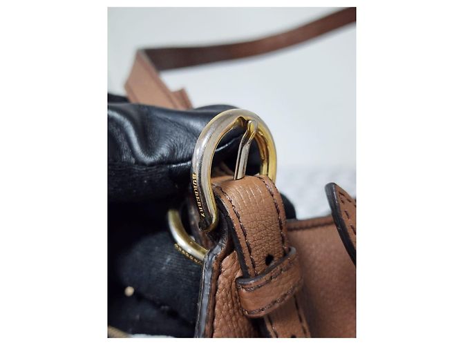 Burberry Borsa Tote Small Canterbury in Tela House Check e Pelle Marrone Beige - vista 7