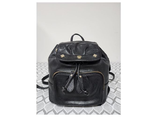 MCM Rucksack Leder Schwarz - Ansicht 12