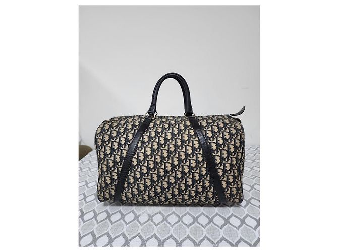 Borsa Christian Dior Trotter Nero/Beige - vista 3