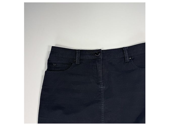 Falda lápiz Armani Jeans de mezcla de algodón negro - vista 2