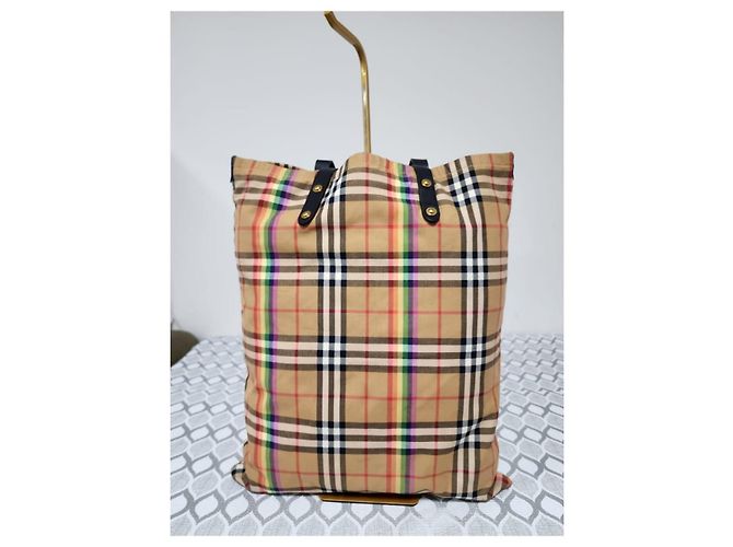 Burberry Rainbow House Check Shopper Mehrfarben Beige - Ansicht 10