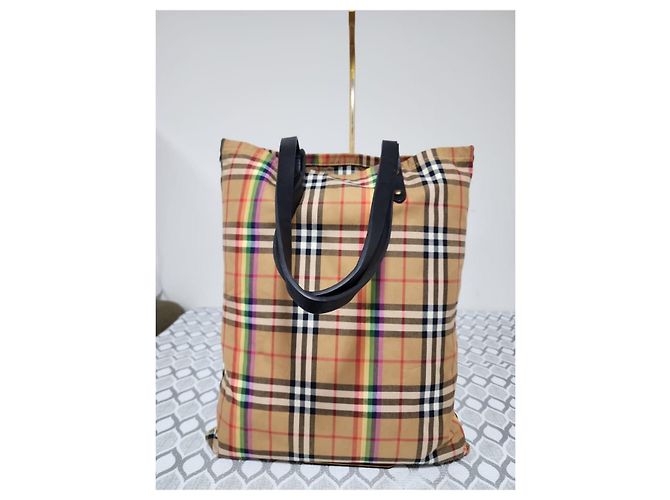 Burberry Rainbow House Check Shopper Mehrfarben Beige - Ansicht 3