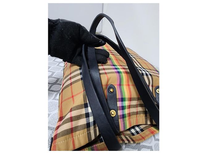 Burberry Rainbow House Check Shopper Mehrfarben Beige - Ansicht 7