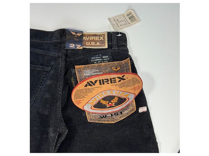 Autre Marque Avirex Schwarze Cordhose - Ansicht 10