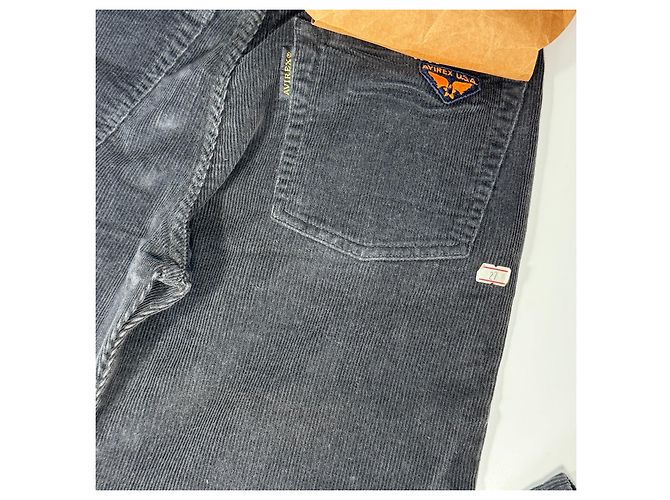 Autre Marque Avirex Schwarze Cordhose - Ansicht 12