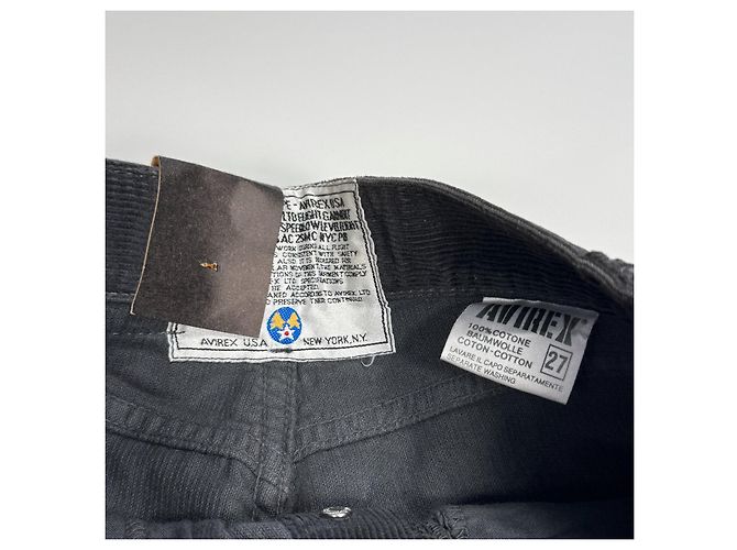 Autre Marque Avirex Schwarze Cordhose - Ansicht 5