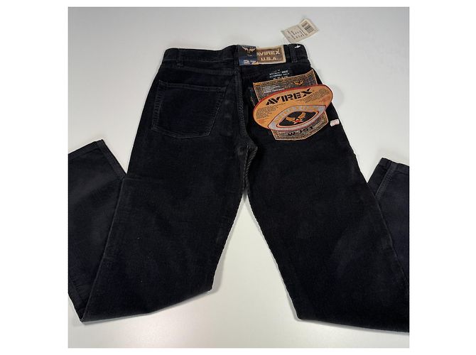 Autre Marque Avirex Schwarze Cordhose - Ansicht 9