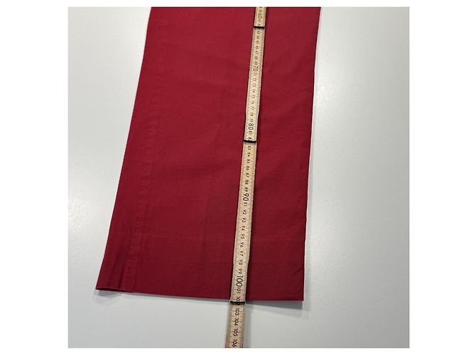 Chinos in cotone rosso Burberry London - vista 7