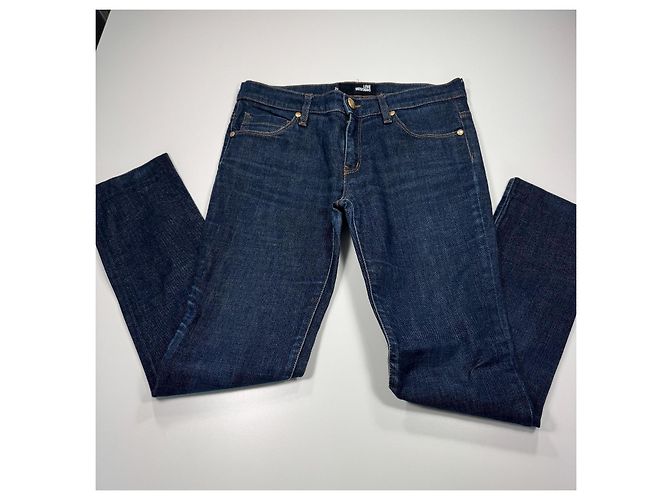 Vaqueros de Denim de Lavado Oscuro para Mujer Love Moschino Azul oscuro - vista 3
