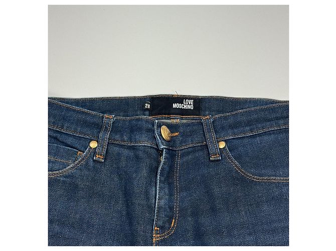 Vaqueros de Denim de Lavado Oscuro para Mujer Love Moschino Azul oscuro - vista 4