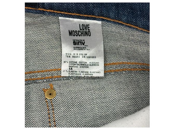 Vaqueros de Denim de Lavado Oscuro para Mujer Love Moschino Azul oscuro - vista 5