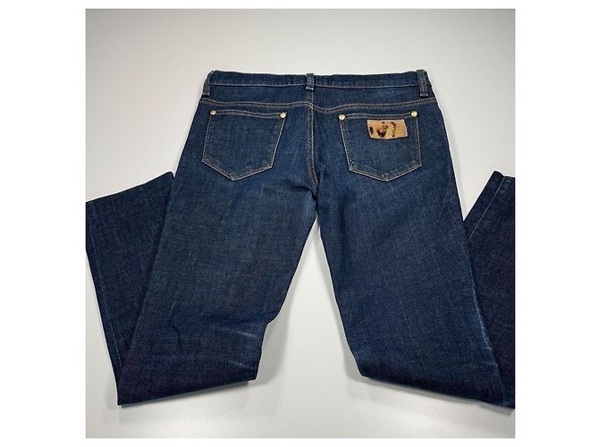 Vaqueros de Denim de Lavado Oscuro para Mujer Love Moschino Azul oscuro - vista 9