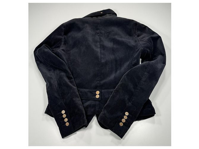 Blazer de pana negra Armani Jeans Negro - vista 7