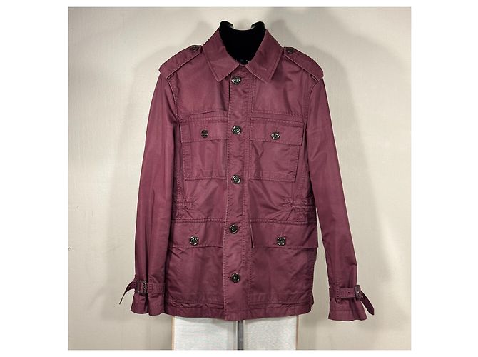 Chaqueta de mezcla de algodón Burberry Burdeos - vista 2