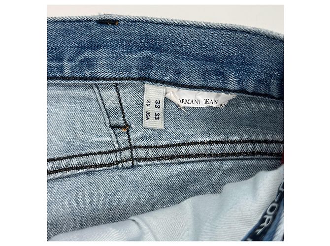 Pantaloncini in denim blu Armani Jeans - vista 5