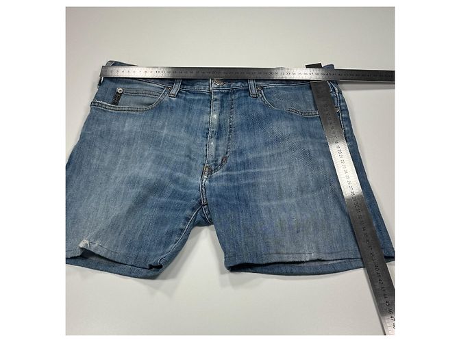 Pantaloncini in denim blu Armani Jeans - vista 7
