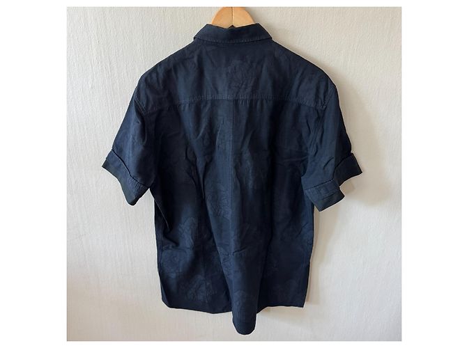 Versace Jeans Couture VJC Camicia a Maniche Corte Nero - vista 2