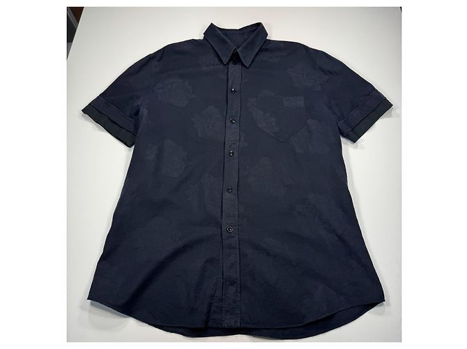 Versace Jeans Couture VJC Camicia a Maniche Corte Nero - vista 3