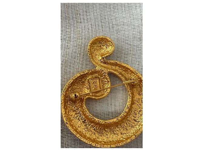 Yves Saint Laurent Spilla Cassandre Dorata D'oro - vista 3