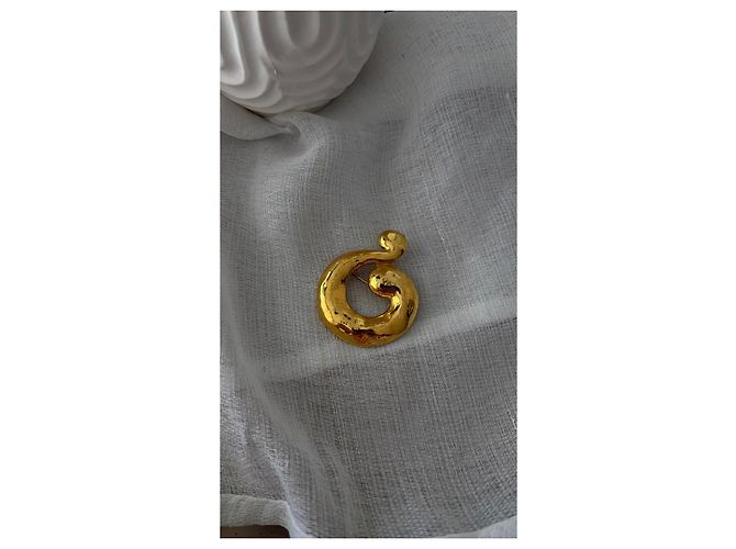 Yves Saint Laurent Spilla Cassandre Dorata D'oro - vista 4
