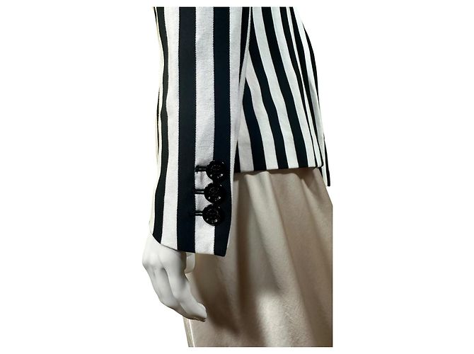 Moschino Cheap and Chic Blazer de rayas blanco y negro Roja - vista 5