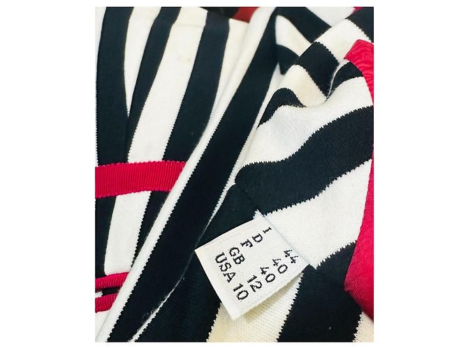 Moschino Cheap and Chic Blazer de rayas blanco y negro Roja - vista 9