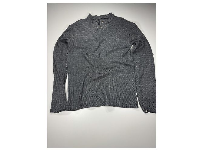 Camicia a maniche lunghe Versace Jeans Couture Nero Grigio - vista 3