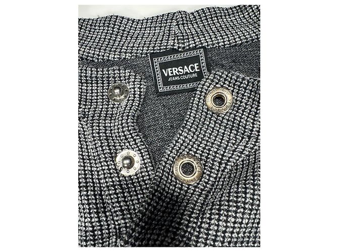 Camicia a maniche lunghe Versace Jeans Couture Nero Grigio - vista 5