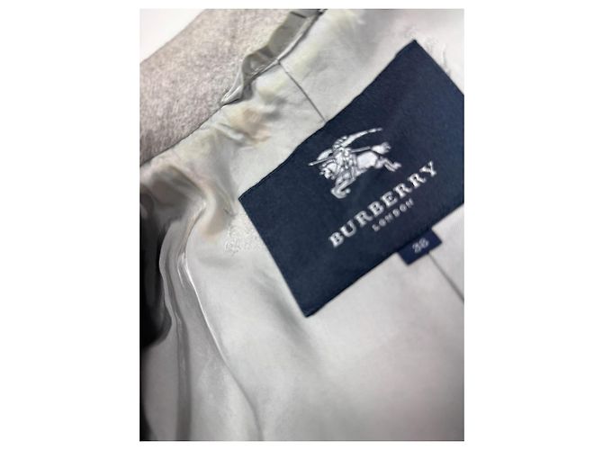 Abrigo con cinturón de mezcla de lana Burberry London Gris - vista 14