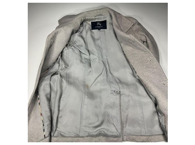 Abrigo con cinturón de mezcla de lana Burberry London Gris - vista 16