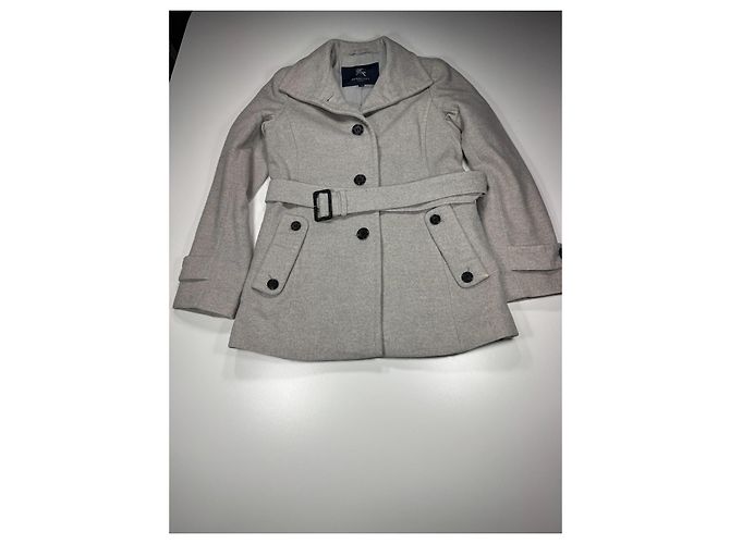 Abrigo con cinturón de mezcla de lana Burberry London Gris - vista 3