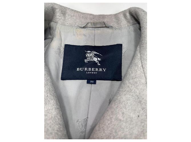 Abrigo con cinturón de mezcla de lana Burberry London Gris - vista 9