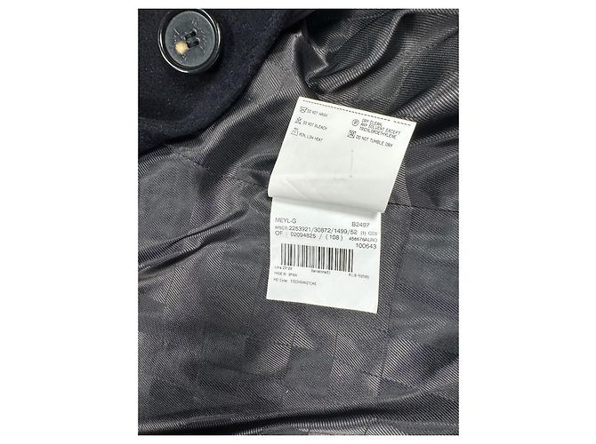Abrigo de mezcla de lana negro Burberry - vista 10