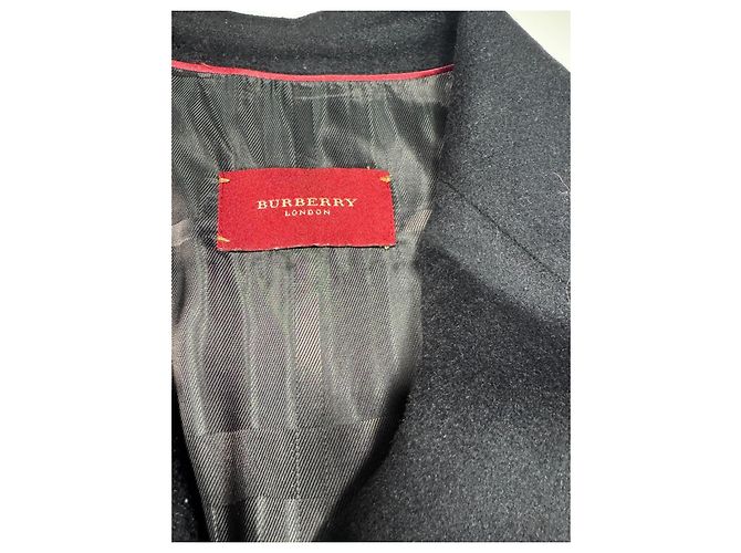 Abrigo de mezcla de lana negro Burberry - vista 6