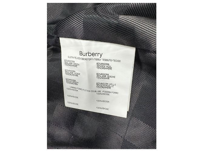 Abrigo de mezcla de lana negro Burberry - vista 9