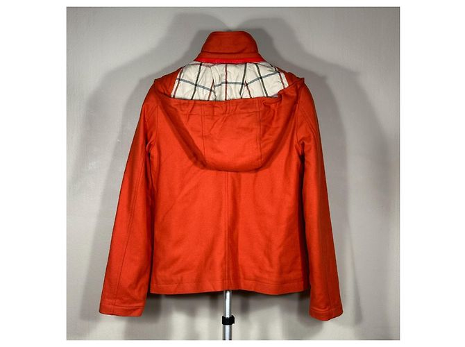 Abrigo Duffel de lana naranja Thomas Burberry - vista 2