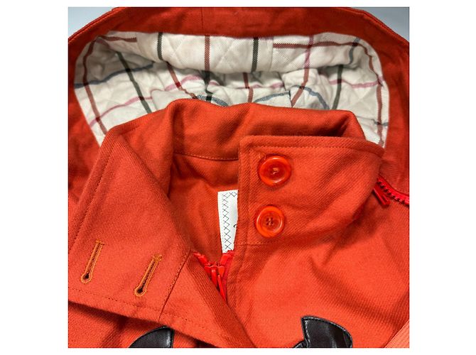 Abrigo Duffel de lana naranja Thomas Burberry - vista 4